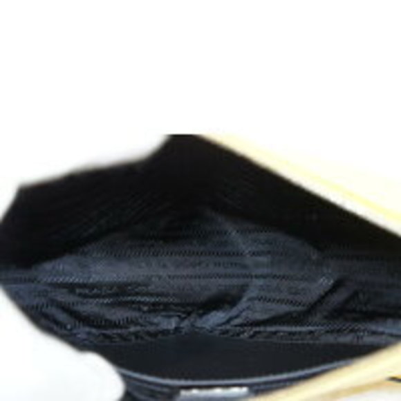 PRADA Triangle Shoulder Saffiano Leather Yellow - Picture 5 of 6